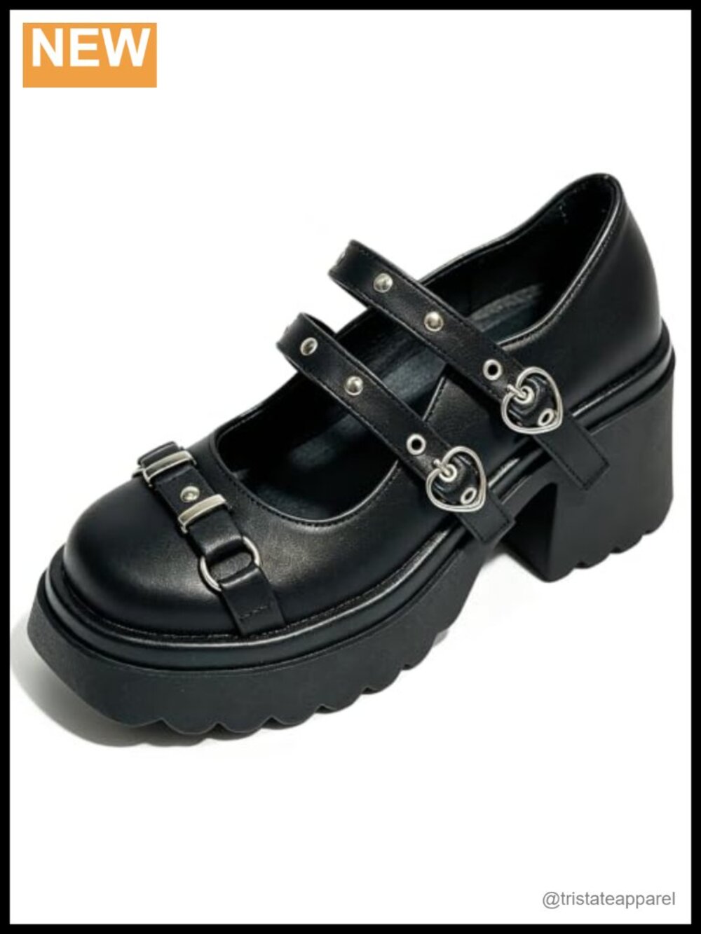 Platform Mary Jane Heels Lolita Kawaii Chunky Block Heel Pumps